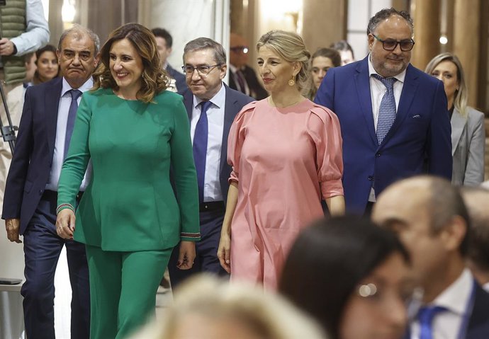 La vicepresidenta segona i ministra de Treball i Economia Social, Yolanda Díaz, presideix la inauguració oficial de Valncia com a capital espanyola de l'Economia Social 2024
