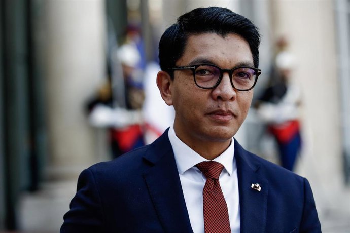 Archivo - El presidente de Madagascar, Andriy Rajoelina 