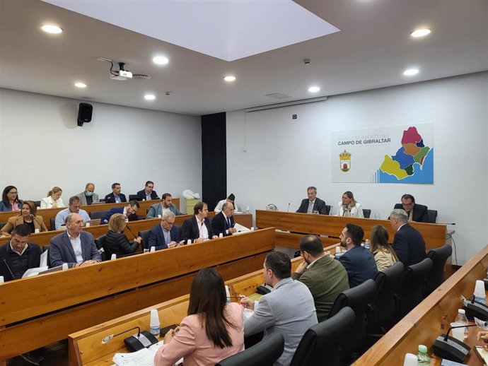 Reunión de la Junta de Comarca de la Mancomunidad de Municipios del Campo de Gibraltar.
