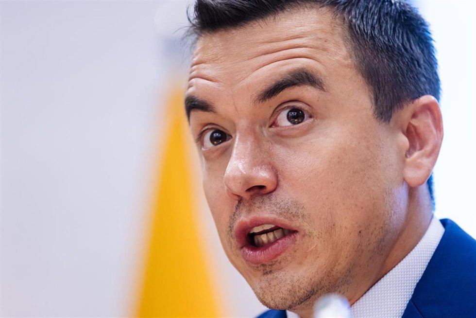 Archivo - El presidente de la República de Ecuador, Daniel Noboa