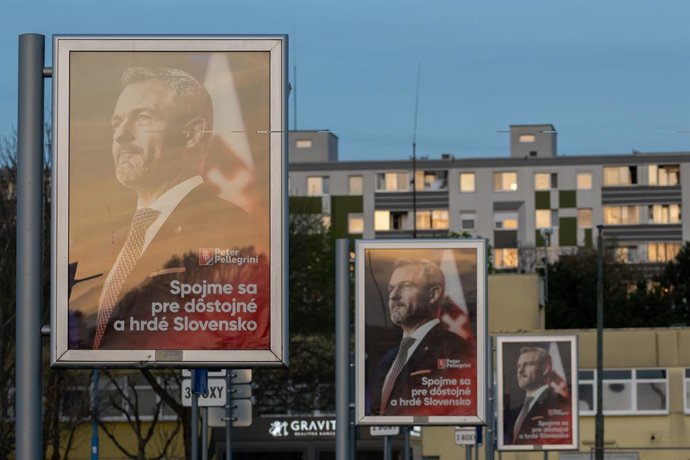Imatge d'arxiu de la campanya electoral a Eslovàquia per a les eleccions presidencials 2024 