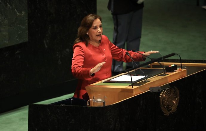 La presidenta de Perú, Dina Boluarte.