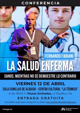 El médico y escritor Fernando Fabiani, próximo invitado en actividades del ciclo 'Escuela de Familias' de Diputación de Málaga.