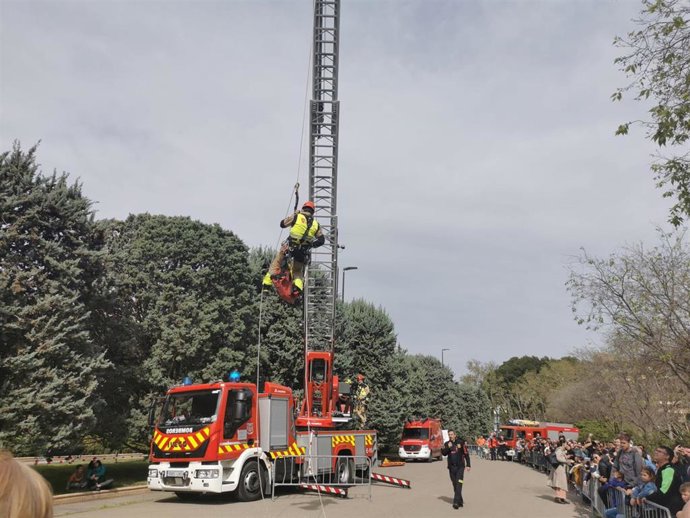 Simulacro en la Semana de la Prevención de Incendios.