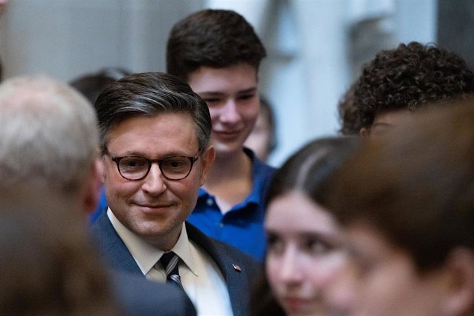 El presidente republicano de la Cámara de Representantes de EEUU, Mike Johnson 