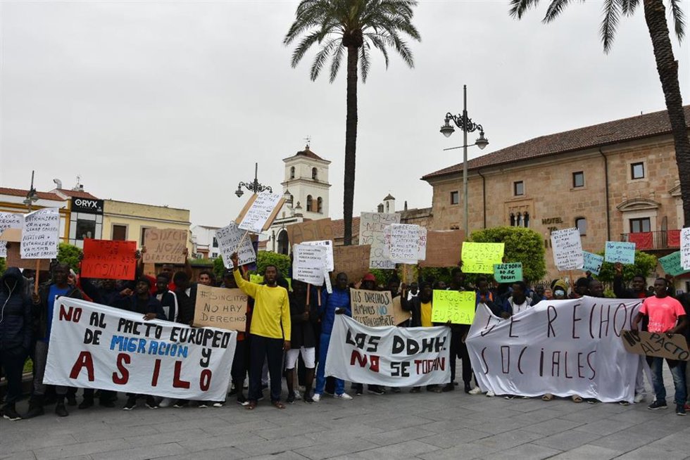 Concentración en Mérida contra el nuevo pacto migratorio de la UE