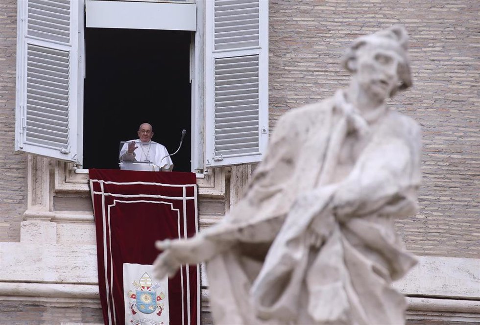 El Papa en uno de los rezos del ngelus 