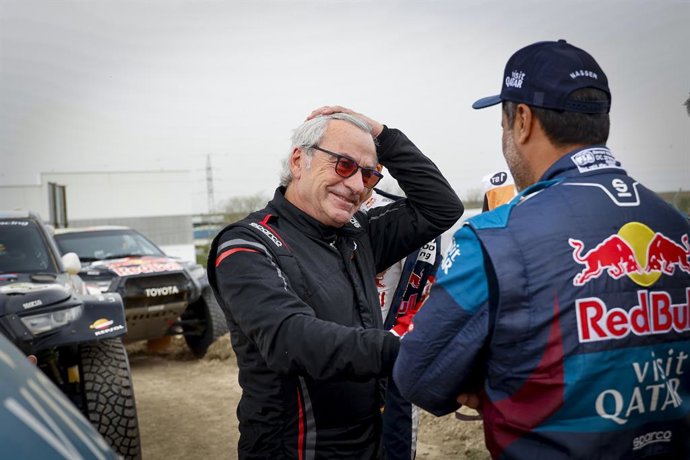 SAINZ Carlos (spa), X-Raid Mini JCW Team, Mini John Cooper Works Rally Plus, FIA W2RC, portrait during the Stage 4 of the 2024 BP Ultimate Rally-Raid Portugal, on April 6, 2024 between Badajoz, Spain and Grandola, Portugal - Photo Paulo Maria / DPPI