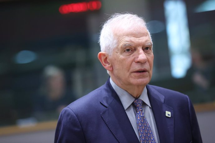 BRUSSELS, March 23, 2024  -- Josep Borrell, High Representative of the European Union (EU) for Foreign Affairs and Security Policy, is seen during the EU summit in Brussels, Belgium, on March 22, 2024.