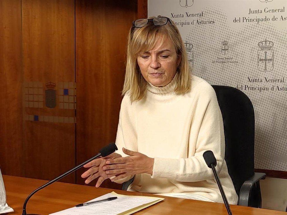 Archivo - La diputada del Grupo Mixto en la Junta General, Covadonga Tomé