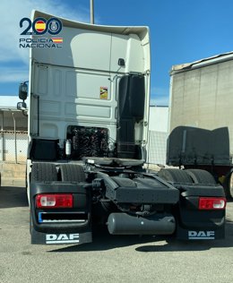 Una de las cabezas tractoras de camión