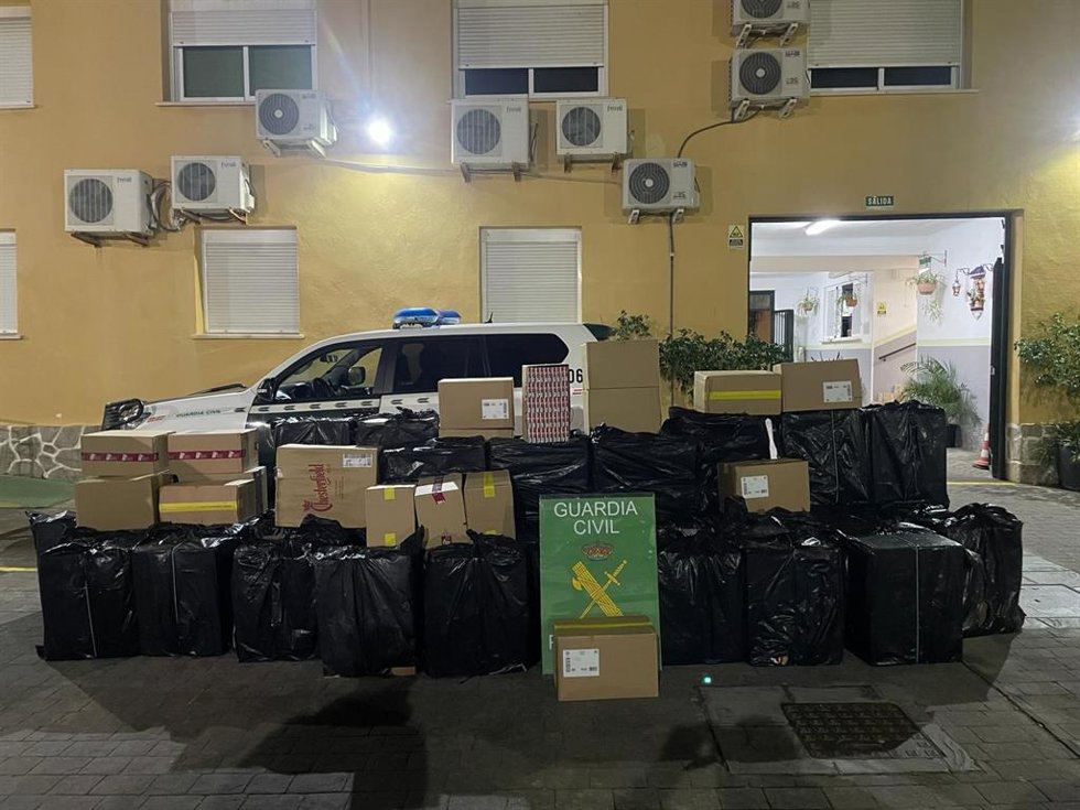 Tabaco de contrabando incautado en una operación en el Campo de Gibraltar