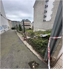 Acceso peatonal para conectar Otero Norte y Otero Sur en Oviedo.