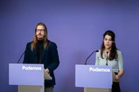 Podemos reafirma su hoja de ruta independiente a Sumar y no entra en el llamamiento de IU para recomponer puentes