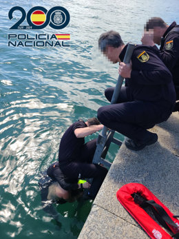 Rescatada con hipotermia una mujer en la bahía de Santander