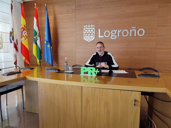 El portavoz del Partido Riojano (PR+) del Ayuntamiento de Logroño, Rubén Antoñanzas