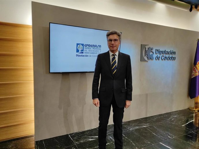El presidente de la Empresa Provincial de Residuos y Medio Ambiente de la Diputación de Córdoba, Andrés Lorite.