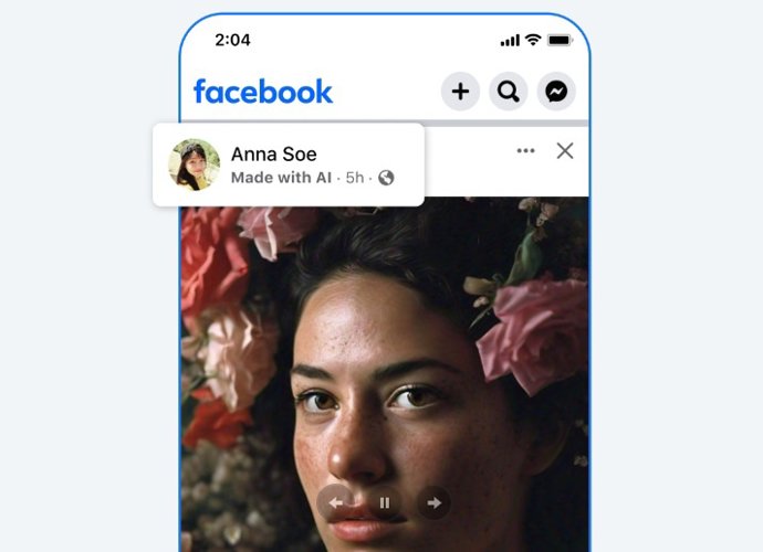 Imagen publicada en Facebook etiquetada como generada por IA