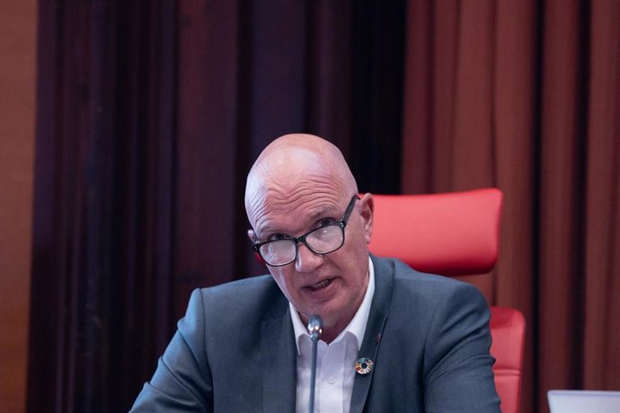 Archivo - El conseller de Acción Climática, Alimentación y Agenda Rural, David Mascort, ofrece una rueda de prensa en el Parlament de Catalunya, a 1 de marzo de 2024, en Barcelona, Catalunya (España). Mascort, durante su comparecencia, ha explicado que lo