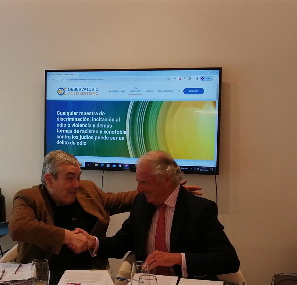 Federación de Comunidades Judías de España (FCJE) y Movimiento contra la Intolerancia (MCI) firman este 8 abril un acuerdo para actuar de forma conjunta ante la Fiscalía por discursos y delitos de odio en casos de antisemitismo y racismo