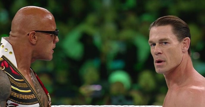 VÍDEO: Dwayne Johnson vs John Cena... Y el Enterrador en WrestleMania 40
