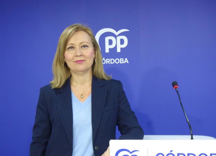 La diputada nacional del PP por Córdoba Isabel Prieto, en la sede provincial de su partido.