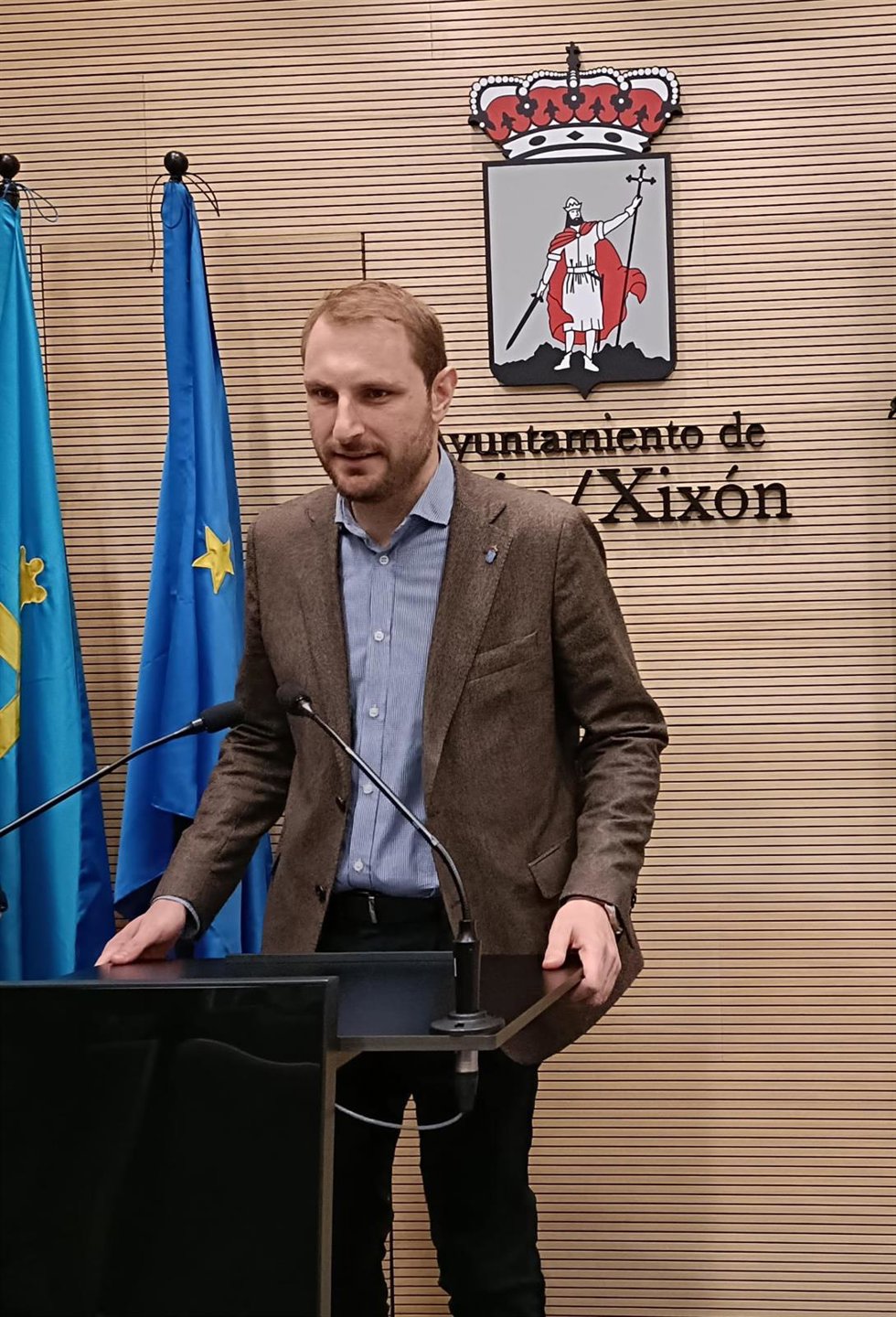 Archivo - El secretario general de Foro Asturias y diputado regional, Adrián Pumares.