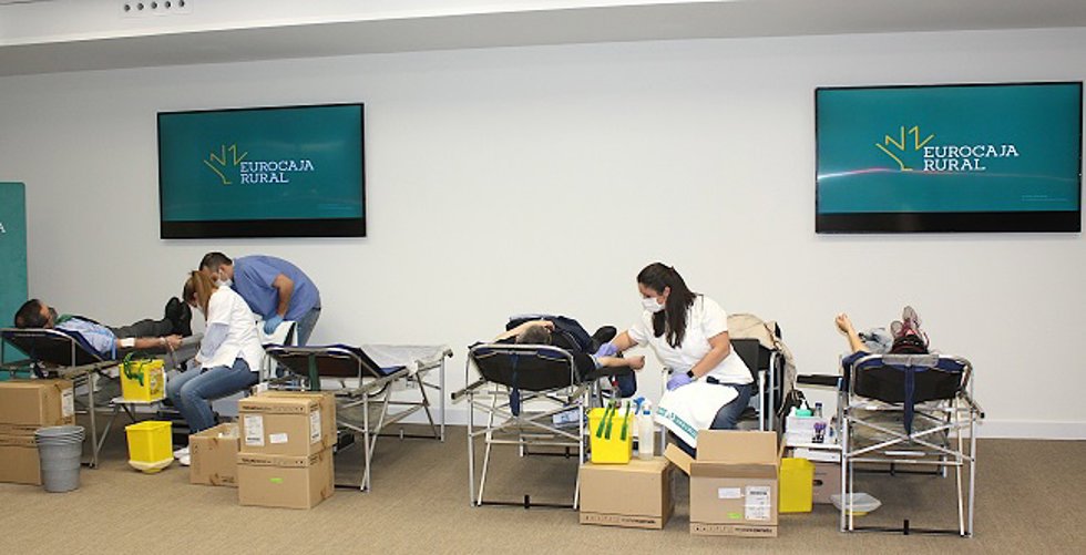 Maratón de donación de sangre.