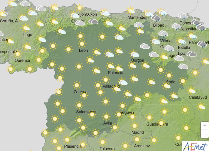 Pronóstico de los cielos para este martes, 9 de abril, en Castilla y León.
