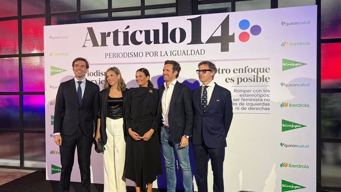 Presentación de 'Artículo 14' con la directora y fundadora Pilar Gómez; o los exdirigentes del PP Pablo Casado o Pablo Montesinos, entre otros