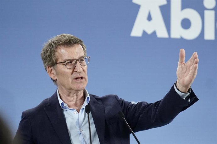 El presidente del PP, Alberto Núñez Feijóo