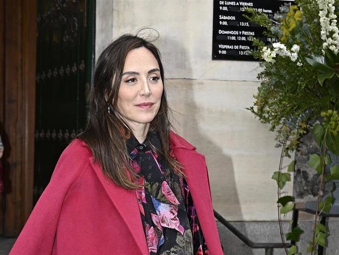 Archivo - Tamara Falcó saliendo del bautizo de la hija de Álvaro Falcó e Isabelle Junot.  Francisco Guerra / Europa Press