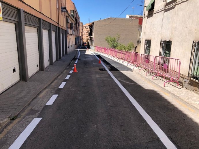 Archivo - Calle en el barrio de Santa Bárbara, en Toledo.