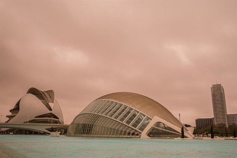 Archivo - Vista del cielo en la Ciudad de las Artes y las Ciencias