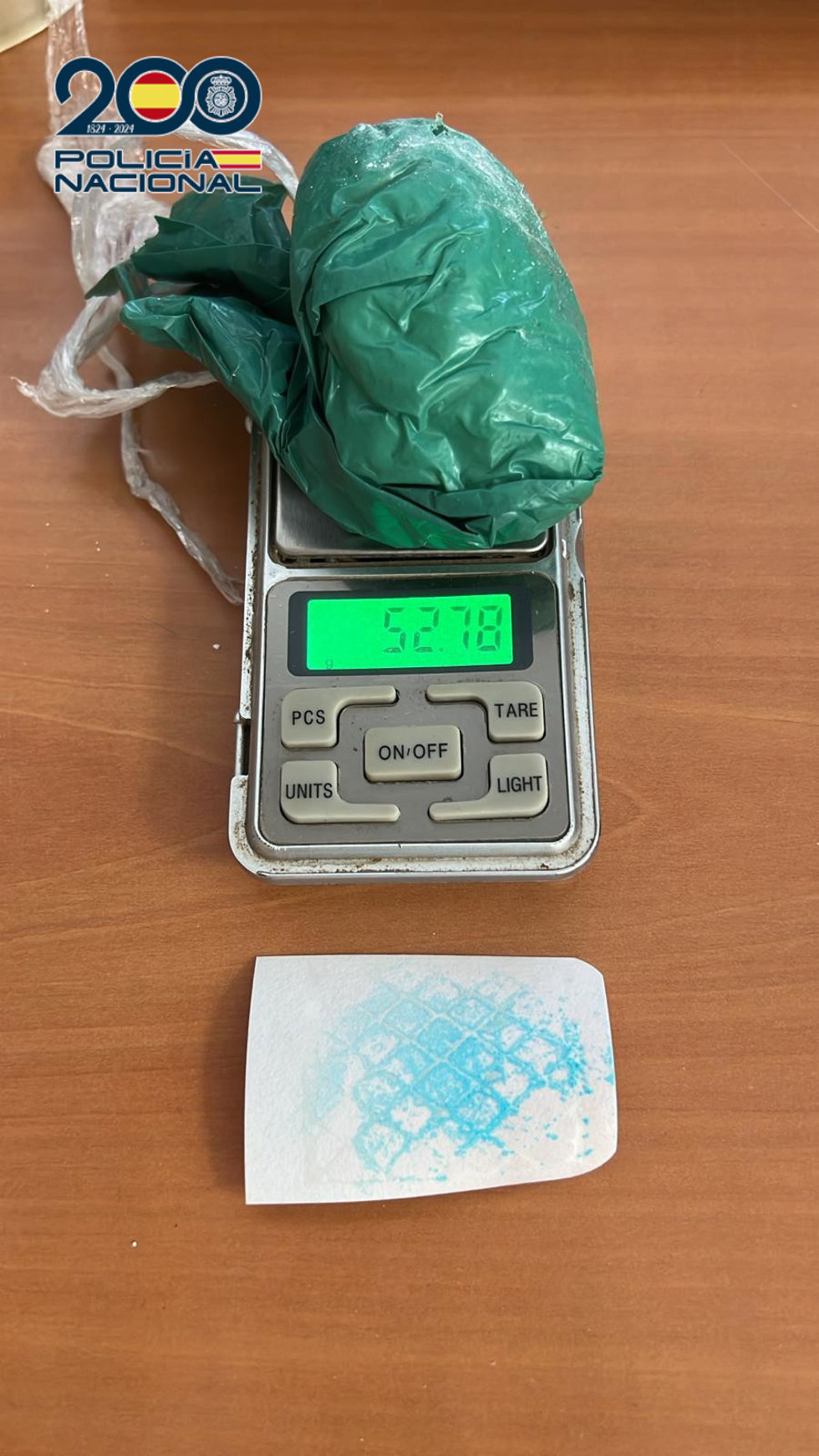 Cocaína intervenida