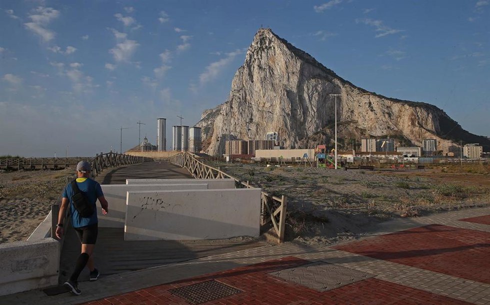 Archivo - Detalle del Peñón de Gibraltar