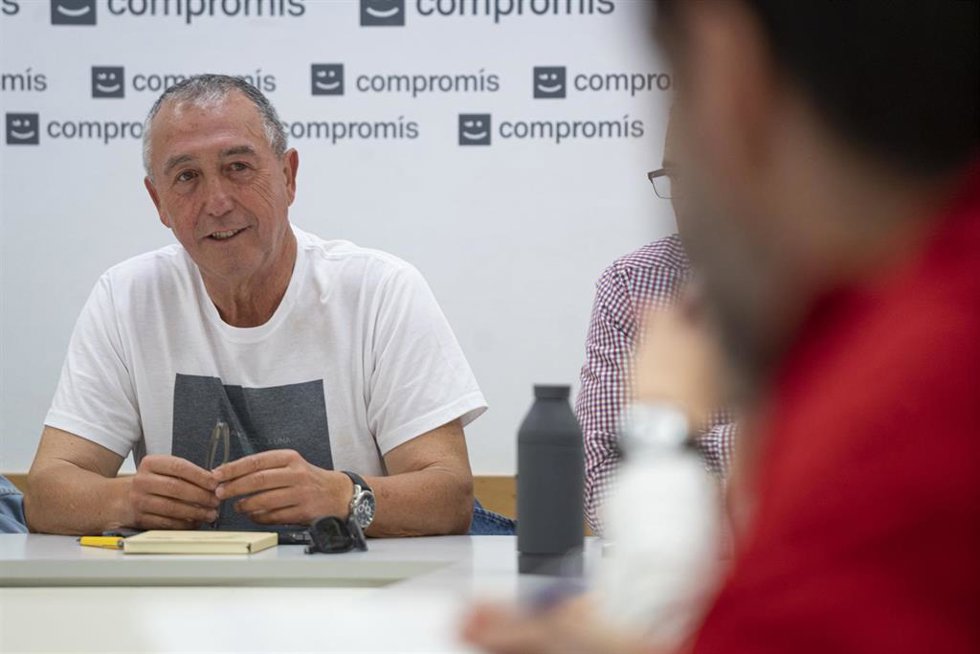 Archivo - El síndic de Comrpomís, Joan Baldoví, en imagen de archivo