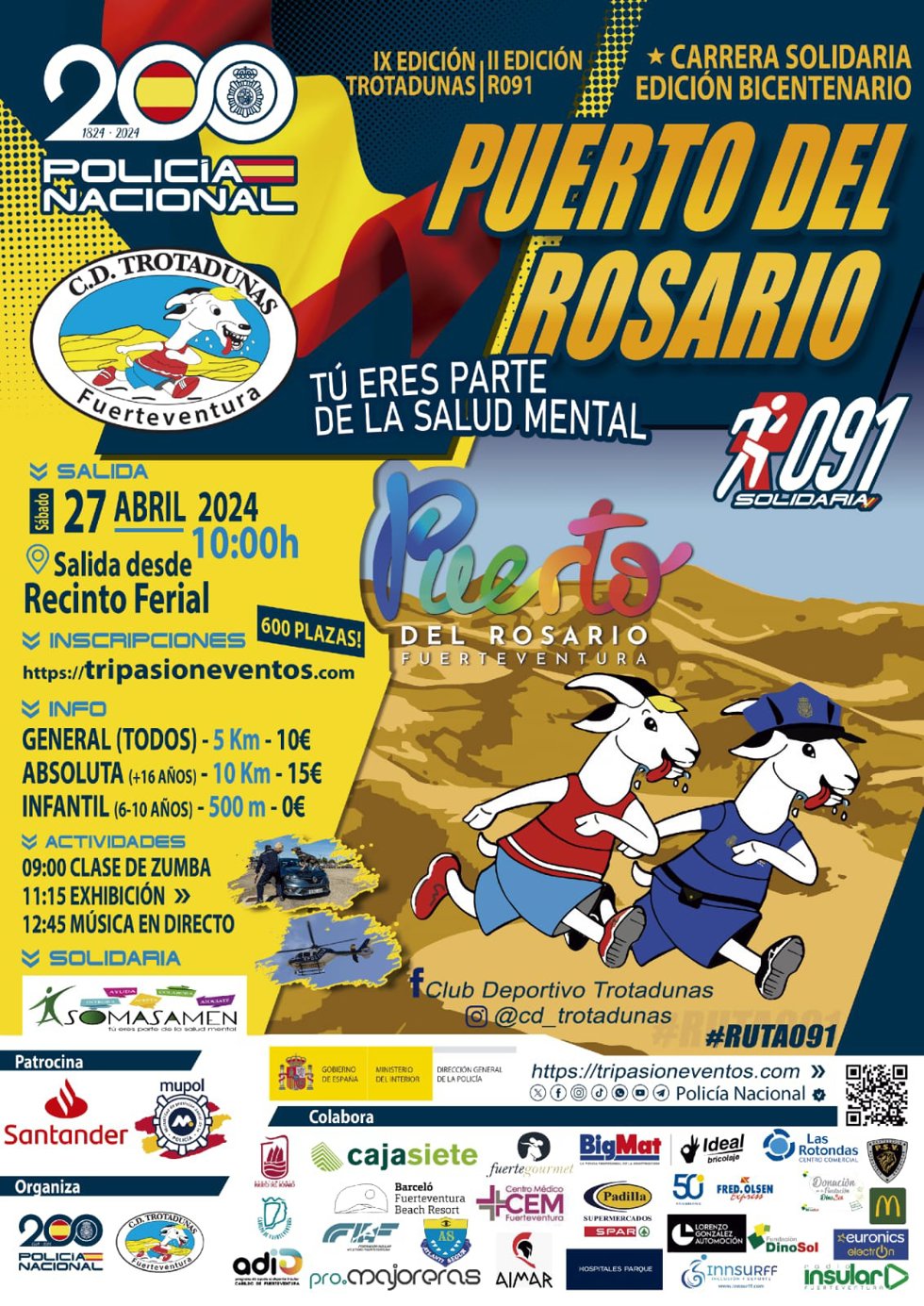 Carrera de la Policía Nacional en Puerto del Rosario