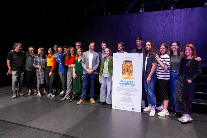 Presentación del espectáculo producido por el Centro Dramático Galego (CDG) 'Os actos e as profecías'.