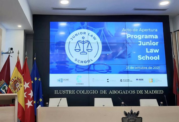 Presentación del programa Junior Law School, impulsado por la Fundación CINNED junto a la Asociación CICAE y Brains International Schools, en la edición de 2021.