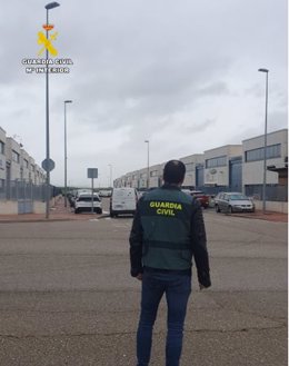 Agente de la Guardia Civil en Zaratán (Valladolid)