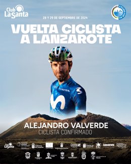 El exciclista profesional Alejandro Valverde encabeza la participación de la primera Vuelta Ciclista a Lanzarote.