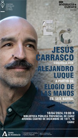 Cartel del encuentro entre Jesús Carrasco y Alejandro Luque en Cádiz