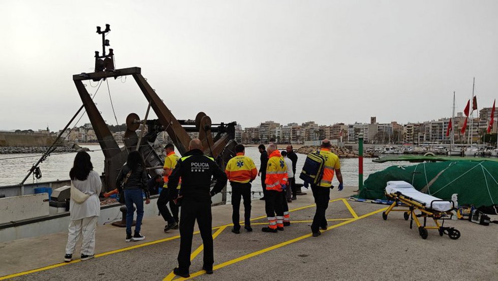 Imagen del rescate en Blanes (Girona)