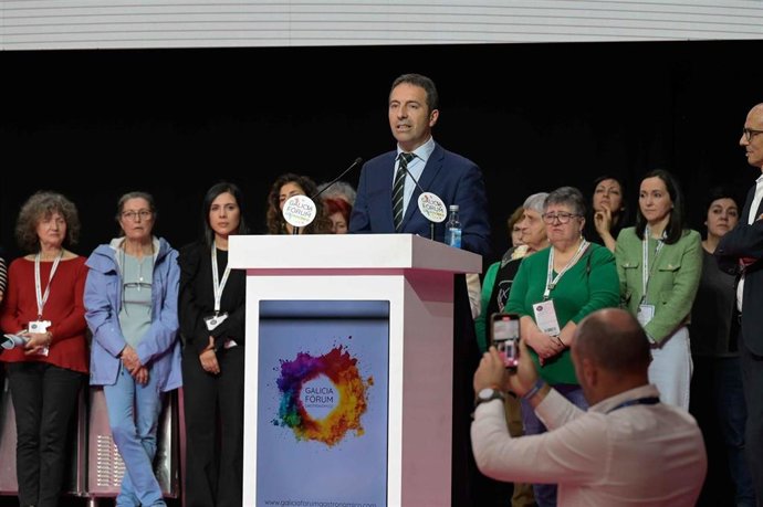 El conselleiro en funciones en la entrega de los Premios Picadillo