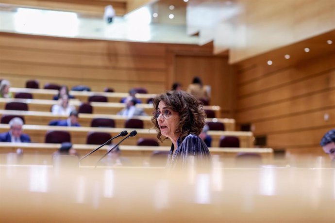 La vicesecretaria general del PSOE y vicepresidenta primera del Gobierno, María Jesús Montero