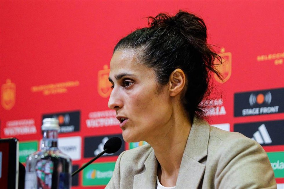 Archivo - Montse Tomé durante una rueda de prensa