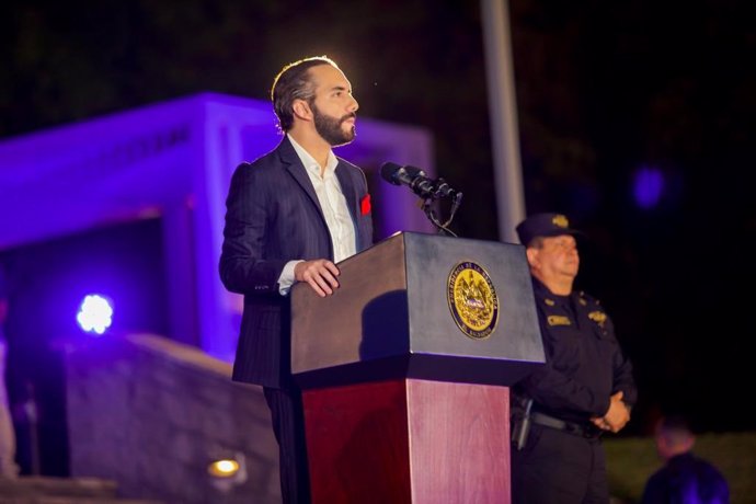 Archivo - El presidente de El Salvador, Nayib Bukele