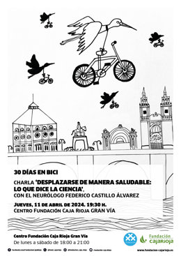 El neurólogo Federico Castillo Álvarez hablará mañana, jueves 11 de abril, sobre cómo "Desplazarte de manera saludable: lo que dice la ciencia" en el Centro Fundación Caja Rioja Gran Vía.