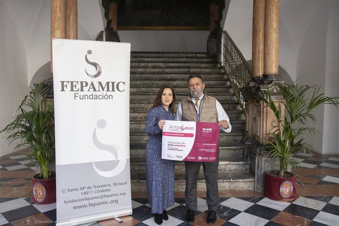 La delegada de Derechos Sociales de la Diputación de Córdoba, Irene Aguilera, en la presentación de la muestra 'ArteExo'.